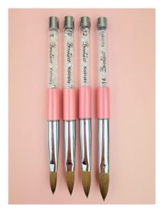 Kolinsky Acrylic nail brush size 8-size14