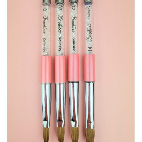 Kolinsky Acrylic nail brush size 8-size14